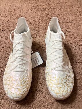 Skechers SKX 1.5 Elite FG Cleats Size 11 White Gold Harry Kane